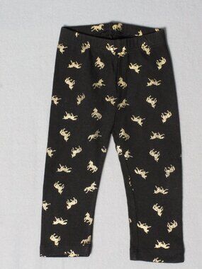 Old Navy Gold Unicorn Foil Print Leggings – Size 12–18M